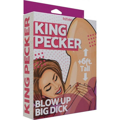 Hott Products Unlimited King Pecker 6ft Giant Inflatable Penis - Model KP-6FT - Adult Male - Full-Body Pleasure - Flesh - Adult Naughty Store