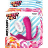 Hott Products Unlimited Sweet Sex Body Candy Silicone Toy with Tongue & Beads - Magenta Pink - Model SS-2022 - Female Pleasure