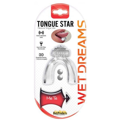 SensaPleasure Tongue Star TS-100 Vibrating Tongue with Motor - Clear - Adult Naughty Store