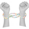 Hott Products Sweet & Sexy Candy Cuffs - Edible Handcuffs for Couples - Multi-Flavored Candy - One Size Fits All - Model CC-159 - Unisex - Pleasure for All Areas - Assorted Colors - Adult Naughty Store