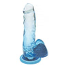 Icon Brands Shades 7in Jelly Gradient Dong Blue - Realistic Dildo for Enhanced Pleasure - Adult Naughty Store