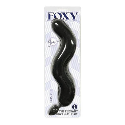 Icon Brands Foxy Tail Silicone Butt Plug Black - Model 2023 - Unisex Anal Pleasure Toy