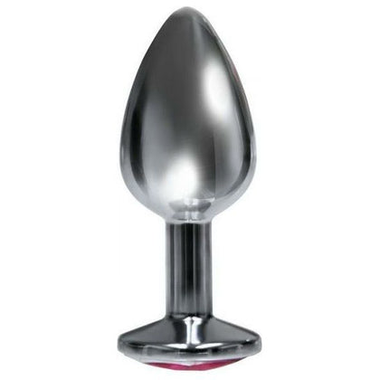 Icon Brands Nines Silver Starter Bejeweled Stainless Steel Plug - Model 1234S: Unleash Pleasure with Elegance and Style - Adult Naughty Store