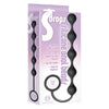 Icon Brands S Drops Silicone Anal Beads Black - Premium Pleasure for Intense Backdoor Stimulation - Adult Naughty Store