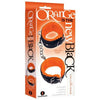 Icon Brands The Nines Orange Is The New Black Love Cuffs Wrist - Faux Leather and Faux Fur Lined Handcuffs for Sensual Restraint and Style - Adult Naughty Store