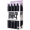Icon Brands Make Me Melt Sensual Warm Drip Candles 4 Pack - Black: The Ultimate Pleasure Enhancer for Intimate Moments