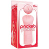 Icon Brands Pocket Pink Pussy Masturbator - Compact Handheld Male Stroker for On-The-Go Pleasure