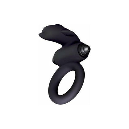 The Nines S-Bullet Ring Flipper Silicone Black: Dolphin Shaped Clitoral Stimulating Vibrating Cock Ring for Her Pleasure - Adult Naughty Store