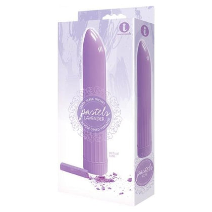 Icon Brands 9's Pastel Vibes Lavender Single Speed Vibrator - Model PV-01 - For Women - G-Spot and Clitoral Stimulation - Elegant Lavender Color