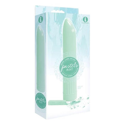 Icon Brands Nines 9S Mint Green Single Speed Vibrator for Intense Pleasure - Internal and External Stimulation
