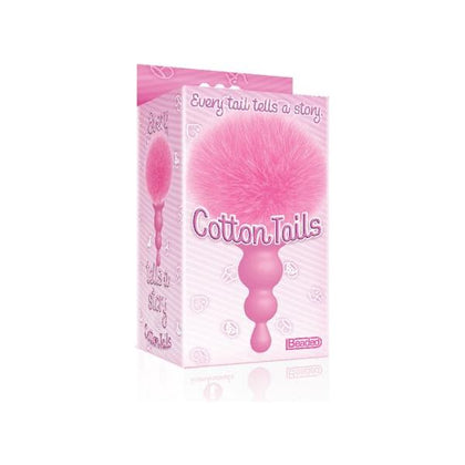 The Nines Cottontails Bunny Tail Butt Plug Beaded Pink: A Luxurious Silicone Pleasure Toy for Anal Play, Model CTBP-01, Designed for All Genders, Delivering Exquisite Sensations in a Playful Pink Hue