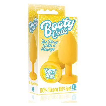 The 9's Booty Call Butt Plug Yellow Don't Stop