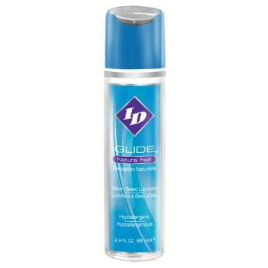 ID Glide Water-Based Lubricant - 2.2 oz Flip Cap Bottle - Enhance Intimacy and Pleasure - Condom Compatible - FDA Approved - Clear - Adult Naughty Store