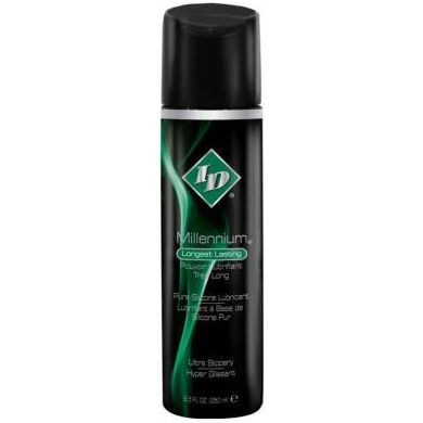 ID Millennium Silicone Lubricant 8.5 oz - Ultra-Slip, Long-Lasting Pleasure for All Genders - Enhance Intimate Moments with this Waterproof, Latex-Safe, Odorless and Colorless Lubricant - Adult Naughty Store