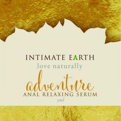 Intimate Earth Adventure Anal Gel for Women - Relaxing Serum Gel for Safe and Comfortable Anal Play - Organic Extract Blend with Clove, Goji Berry, Aloe, and Lemongrass - Non-Numbing and Tear-Free Formula - .10 Ounce Foil Pack - Made in the USA