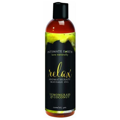 Intimate Earth Relax Massage Oil 4oz - Luxurious Aromatherapy Blend for Sensual Pleasure and Intimate Connection - Adult Naughty Store