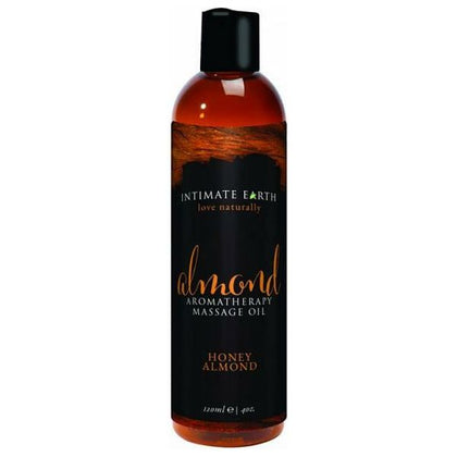 Intimate Earth Almond Massage Oil 4oz: Luxurious Organic Blend for Sensual Relaxation and Silky Soft Skin