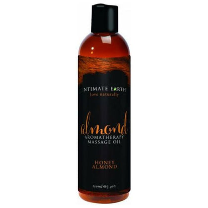 Intimate Earth Almond Massage Oil 4oz: Luxurious Organic Blend for Sensual Relaxation and Silky Soft Skin - Adult Naughty Store