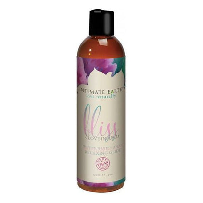 Intimate Earth Bliss Glide Water-Based Anal Relaxing Glide 4oz - Clove Infused, Vegan Formula for Ultimate Pleasure (Model: BE-AR-001, Color: Neutral)