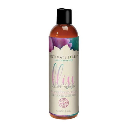 Intimate Earth Bliss Glide Clove Infused Water-Based Anal Relaxing Glide - Model 2oz - Unisex - Intense Pleasure - Natural Color