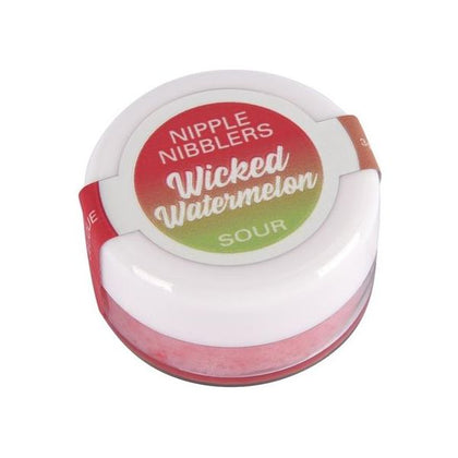 Classic Erotica Nipple Nibblers Sour Pleasure Balm - Wicked Watermelon (Model NN-3G) - For Enhanced Arousal and Playful Foreplay - Unisex Nipple Stimulation - Vibrant Green - Adult Naughty Store