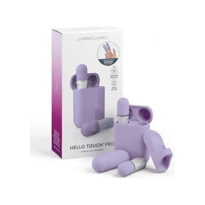 Introducing the Jimmyjane Hello Touch Pro + Attachment: Multi-Speed Finger Vibrator for Clitoral Stimulation in Black