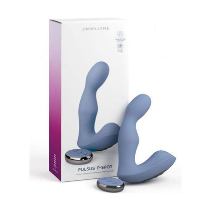 Jimmyjane Pulsus P-Spot Vibrator - Ergonomic Prostate Massager for Men, Perineum Stimulation, 10 Functions, Rechargeable - Black