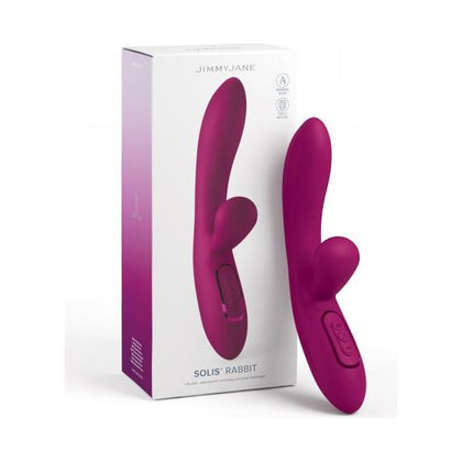 Introducing the Jimmyjane Rabbit Solis Vibrator Model RSV-300 for Women - Clitoral and G-Spot Stimulation in Rose Gold