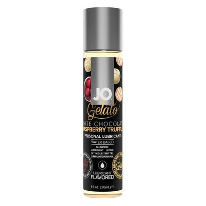 Introducing JO Gelato White Chocolate Raspberry Truffle Water Based Lube 1 Oz: The Ultimate Pleasure Enhancer for Intimate Moments