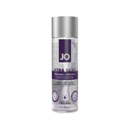 Jo Xtra Silky Ultra-thin Silicone Lubricant 2fl Oz - Premium Lubricant for Enhanced Sensations - Model: Xtra Silky - Gender: Unisex - Ultimate Pleasure for Intimate Moments - Color: Clear - Adult Naughty Store