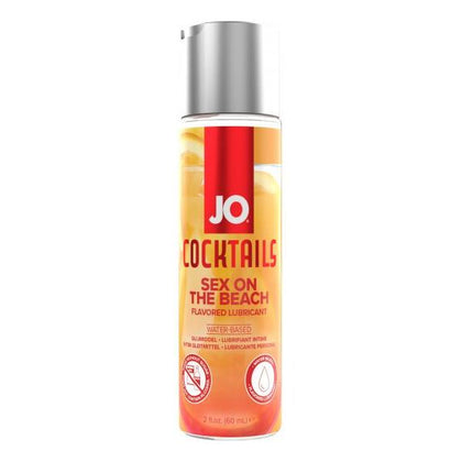 System JO Cocktails Sex On The Beach Flavored Lube 2 Oz - Sensational Water-Based Lubricant for Enhanced Pleasure - Model: JOCL-2OZ - Unisex - Perfect for Intimate Moments - Vibrant Tropical  - Adult Naughty Store