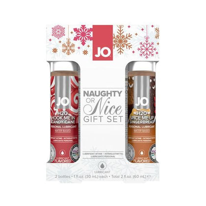 System JO Naughty Or Nice Gift Set Candy Cane & Gingerbread - Sensational Pleasure for Him and Her - Adult Naughty Store