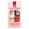 Introducing the JO Sweet & Bubbly Pleasure Set: Champagne Chocolate Strawberry Flavored Lubricant Duo for Couples - Model 2022 - Adult Naughty Store