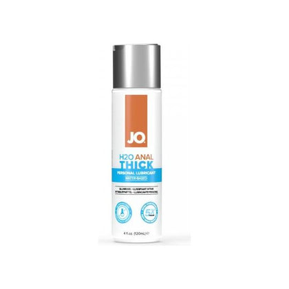 JO H2O Anal Thick Lube - For Intense Play: Versatile, Silky Smooth Lubricant - JO H20 Anal Thick 4 Oz - Unisex Anal Pleasure - Clear