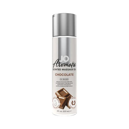 JO Aromatix Chocolate Massage Oil - Indulgent Sensual Pleasure Enhancer for All Genders - 4oz - Adult Naughty Store