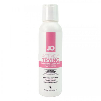 JO Actively Trying Fertility Lubricant - Model 2024 - Couples Water-Based Lubricant - Enhances Sensuality - Optimized for Sperm Motility - Silky Smooth - FDA Licensed - Made in USA