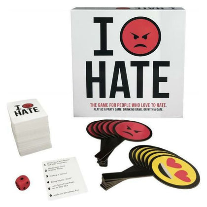 Kheper Games I Hate...The Game For People Who Love To Hate - The Ultimate Adult Party Game for Hating and Loving, Model IHG-200, Unisex Pleasure, Black - Adult Naughty Store