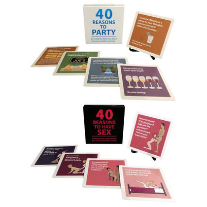 Kheper Games 40 Reasons To Party Adult Card Game - Fun Drinking Game for Adults - Model 2024 - Unisex - Perfect for Party Nights - Vibrant Multi-Coloured Deck
