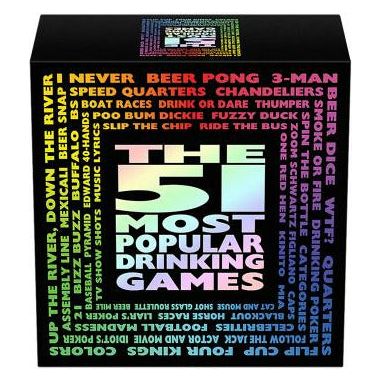 Kheper Games 51 Most Popular Drinking Games: The Ultimate Collection of Card, Dice, Pong, Word, and Party Games for Adults in Seattle, Washington - Adult Naughty Store