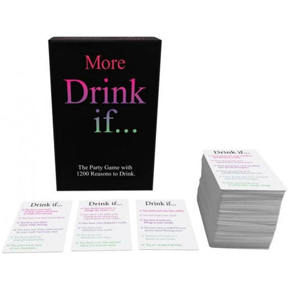 Kheper Games More Drink If Adult Drinking Game - Fun, Easy, and Hilarious Party Game with 1200 Celebratory Statements - Includes 200 Game Cards and Easy-to-Follow Rules - Adult Naughty Store