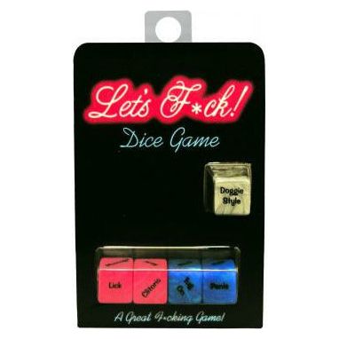 Kheper Let's Fuck! Dice Game - Erotic Pleasure Toy for Couples - Model: F*Ck Dice - Gender: Unisex - Explore Pleasure Zones - Red - Adult Naughty Store