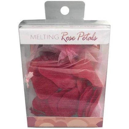 Kheper Games Melting Rose Petals - Sensual Bath Enhancer for Couples - Romantic Rose Scented Petals - Relaxing Spa Experience - Red