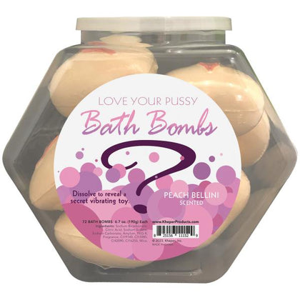 Kheper Games Love Your Pussy Heart Bath Bomb Vibrating Toy Model 2024 - Women's Genitalia Peach Bellini-Coloured Stimulator