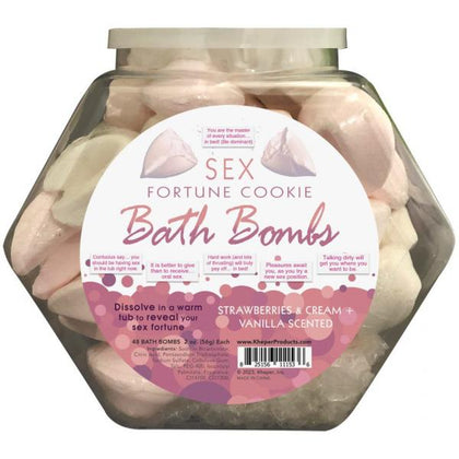 Kheper Games Sex Fortune Cookie Bath Bomb Fishbowl - Sensual Fortune-Revealing Bath Bombs | Model No. 2024 | Unisex | Full Body Pleasure | Red & Pink