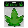 Kheper Games Green Glass Pot Leaf Ashtray - 5 Inches Wide - Plastic Ashtray