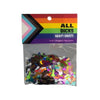 Kheper Games All Dicks Naughty Confetti - Penis Shaped Pride Flag Colored Adult Party Decorations, 15g - Adult Naughty Store