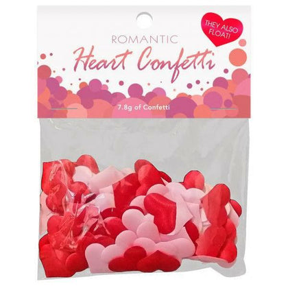 Kheper Games Romantic Heart Confetti - Seductive Trail for Sensual Surprises - Red and Pink Silky Mix