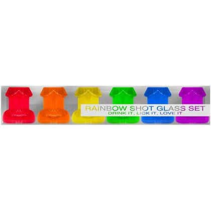 Kheper Games Rainbow Shot Glass Set 6Pc - Vibrant Pleasure for All Your Party Needs! - Adult Naughty Store