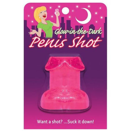 Pink Glow In The Dark Penis Shot Glass - Sensation Inducing Party Essential - Adult Naughty Store