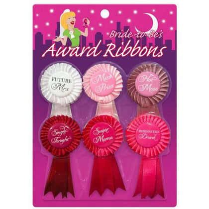 Kheper Games Bride To Be Award Ribbons - Set of 6 Colorful Party Accessories for Brides and Friends - Adult Naughty Store